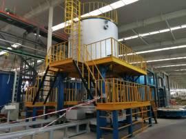 Lifting type bulk optical lead glass precision annealing furnace